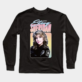 Stacy Sheridan / TJ Hooker - 80s TV Retro Design Long Sleeve T-Shirt